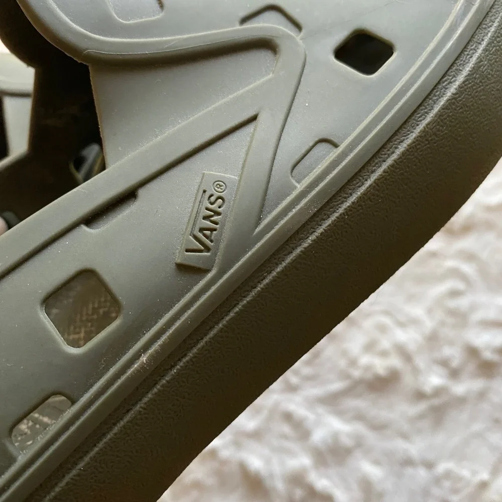 Vans Men's Slip On TRK Rubber Shoes Size 13 Green Water Trail Hiking Beach River